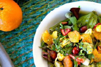 Harvest Salad Delight with Zesty Lemon Thyme Dressing
