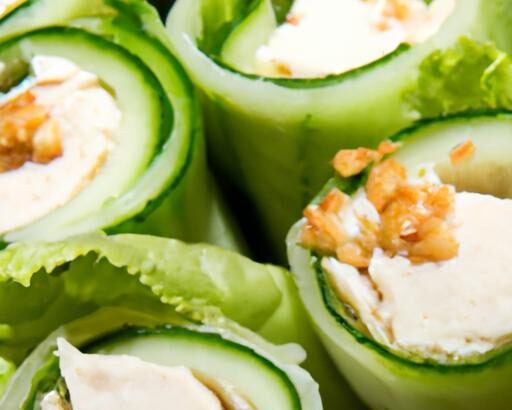 Protein Power Unleashed: Healthy Chicken Salad Cucumber Rolls