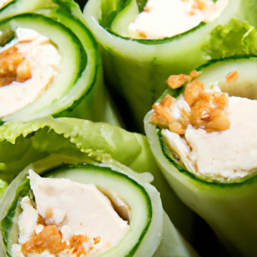 Protein Power Unleashed: Healthy Chicken Salad Cucumber Rolls
