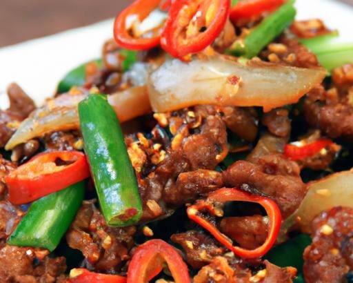 Crispy Chilli Beef Delight: Sweet Chilli Chinese Shredded Beef