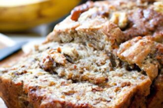 Delicious Sugar-Free Banana Bread with Crunchy Walnuts