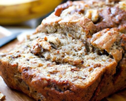 Delicious Sugar-Free Banana Bread with Crunchy Walnuts