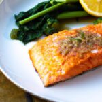 Garlic Butter Keto Salmon with Perfectly Roasted Veggies