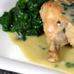 Savory Baked Chicken Thighs in Rich Creamy Spinach Sauce