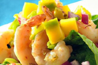 Zesty Citrus Shrimp & Mango Salsa Lettuce Wraps Delight