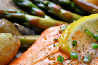 One-Pan Salmon & Veggies: Easy Sheetpan Dinner Delight