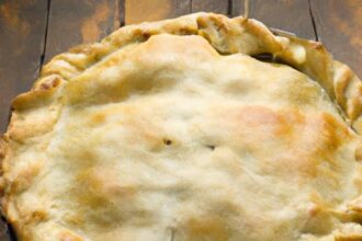 Homemade Chicken Pot Pie Baked to Golden-Brown Perfection