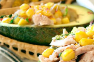 Fresh & Flavorful: Tuna Salad Stuffed Avocado Delight