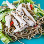 Chilled Sesame Noodle Salad with Tender Shredded Chicken