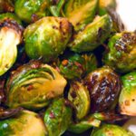 Bold & Tangy Roasted Brussels Sprouts with Balsamic Glaze