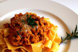Indulge in Creamy Fettuccine Bolognese: A Savory Twist
