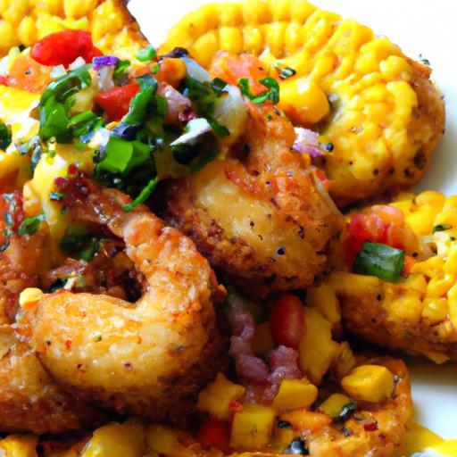 Zesty Baja Prawn & Sweetcorn Fritters with Mango Jalapeño Salsa