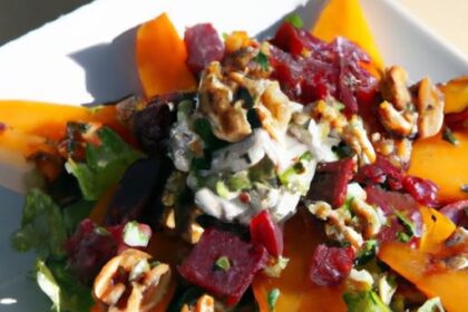 Harvest Harmony: Roasted Sweet Potato & Goat Cheese Salad