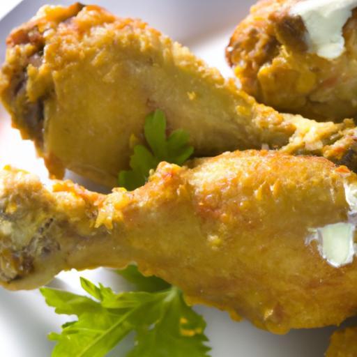 Crispy Oven-Baked Chicken Drumsticks with Ranch Zest
