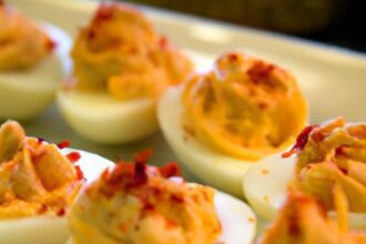 Spice Up Snack Time: Protein-Packed Deviled Eggs with Sriracha