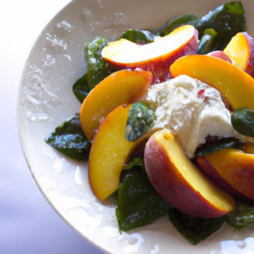 exploring the Flavor harmony of peaches and Fresh mozzarella