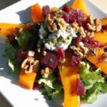 Harvest Harmony: Roasted Sweet Potato & Goat Cheese Salad