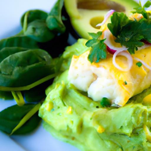 Savor Buttered Cod with Creamy Spinach & Avocado Puree