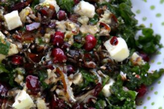 Nutritious Quinoa Salad: Cranberries, Kale, Pecans & Feta