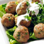 Savor Greek Turkey Meatballs with Tangy Tzatziki Sauce!