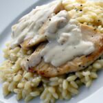 Indulgent Creamy Parmesan Chicken with Tender Orzo Delight