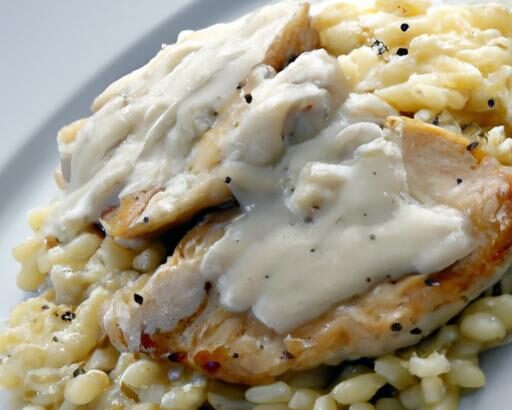 Indulgent Creamy Parmesan Chicken with Tender Orzo Delight