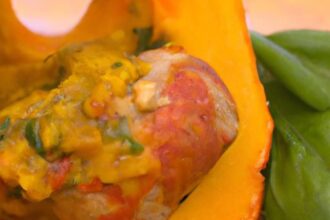 Savory Butternut Squash Stuffed with Sausage & Spinach Delight