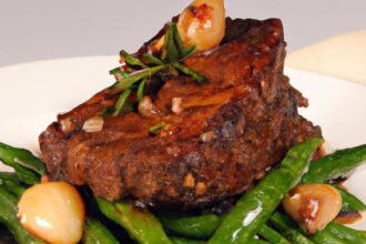 Melt-in-Your-Mouth Short Ribs with Garlic Green Beans Delight