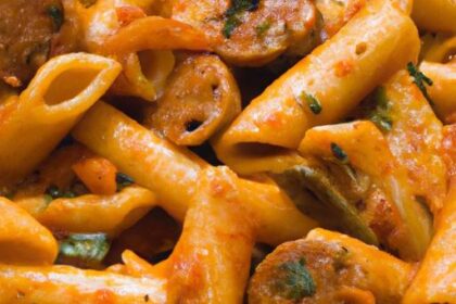 One-Pan Baked Rigatoni with Spicy Sausage: A Flavorful Feast