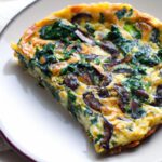 Power Up Your Day with an Easy Mushroom Spinach Frittata