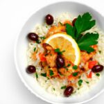 Zesty Greek Chicken & Lemon Rice: One-Pot Magic in 30 Mins