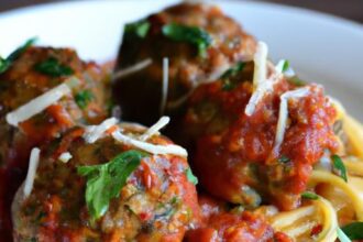 Keto Meatballs in Marinara with Parmesan-No Breadcrumbs!