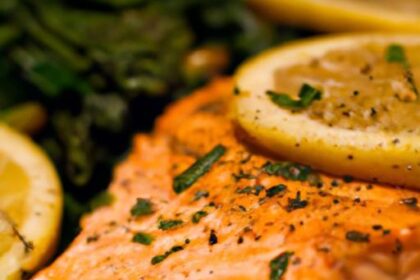 Zesty One-Pan Lemon Herb Salmon with Vibrant Veggies Delight