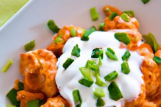 Spicy Buffalo Chicken Bowl with Creamy Ranch Delight
