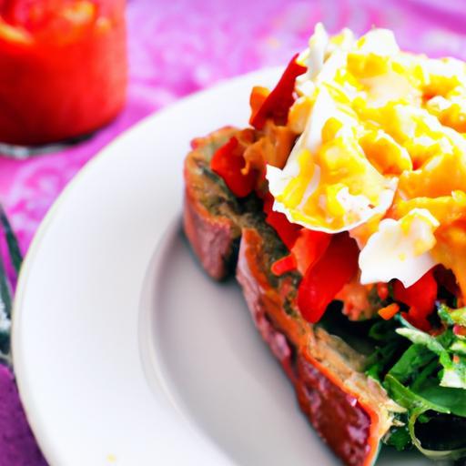 Fiery Sriracha Egg Salad on Toast: A Zesty Twist to Breakfast