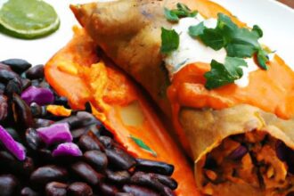 Bold & Bright: Sweet Potato and Black Bean Enchiladas Recipe