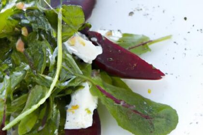 Bright Bites: Beet & Goat Cheese Arugula Salad Delight