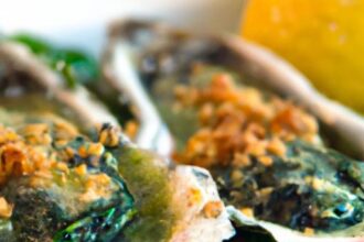 Savor Grilled Oysters Rockefeller with Spinach & Cheese Flair