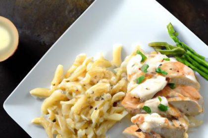 Fuel Up with High-Protein Grilled Chicken Alfredo Pasta Delight