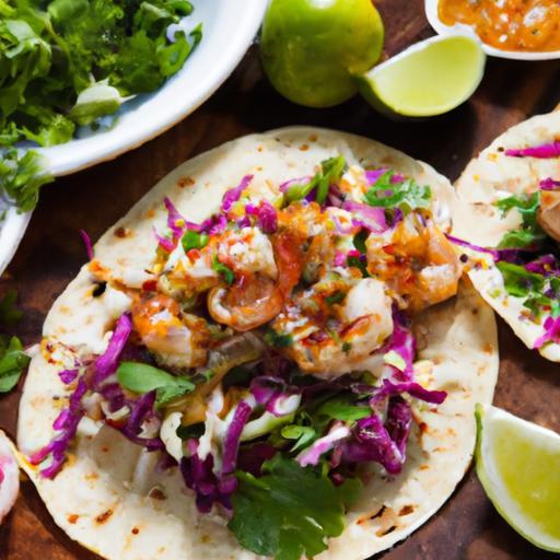 Zesty Cilantro Lime Shrimp Tacos with Crunchy Fresh Slaw
