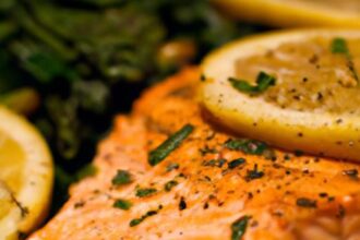 Zesty One-Pan Lemon Herb Salmon with Vibrant Veggies Delight