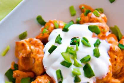 Spicy Buffalo Chicken Bowl with Creamy Ranch Delight