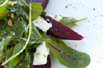 Bright Bites: Beet & Goat Cheese Arugula Salad Delight