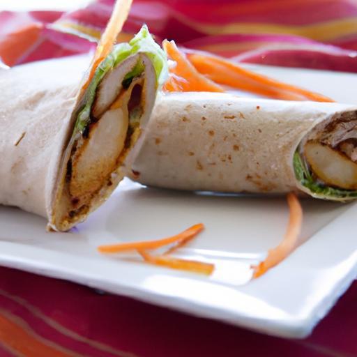 Sweet & Savory Honey Dijon Chicken Apple Slaw Wrap Recipe