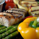 Savor Chimichurri Steak & Grilled Veggie Skewers Delight