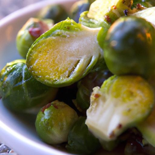 Crispy Roasted Brussels Sprouts with Zesty Mustard Vinaigrette