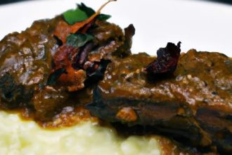Savory Cola-Braised Short Ribs Paired with Parmesan Risotto
