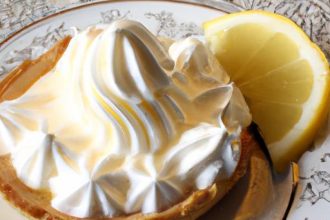 Lemon Tart Joy: Tangy Pastry Bliss with Whipped Cream