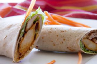 Sweet & Savory Honey Dijon Chicken Apple Slaw Wrap Recipe