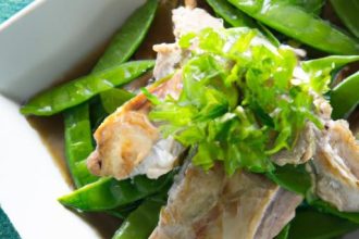 Savory Slow Cooker Ginger Chicken with Crisp Snow Peas